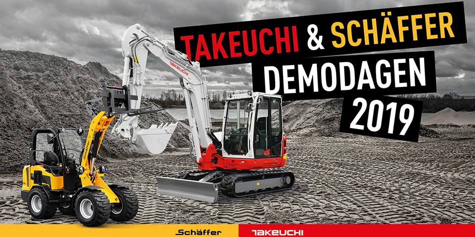 Verhoeven organiseert Takeuchi & Schäffer Demodagen in november