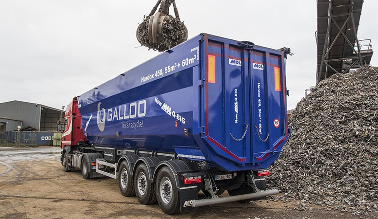 Nieuwe schrootkipper blinkt uit in stabiliteit en robuustheid