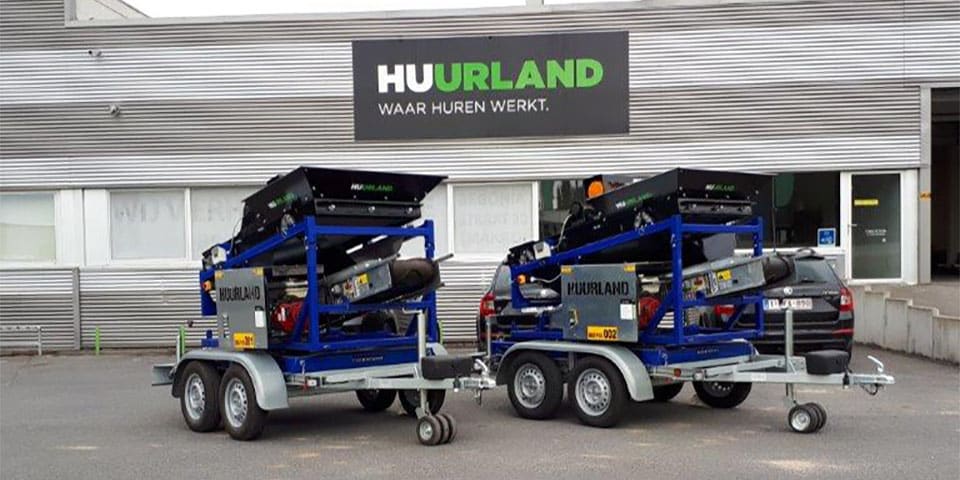 Huurland breidt zijn verhuurvloot uit met 2 FleXiever Mini Screener Trailers