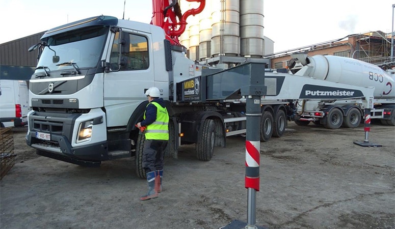 Volvo Trucks Belgium start samenwerking met Putzmeister betonpompen