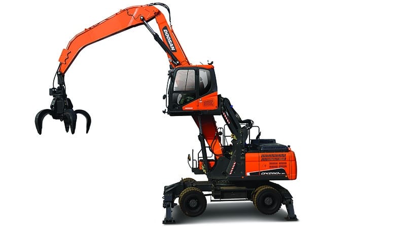 Nieuwe Doosan DX250WMH-5 voor material handling