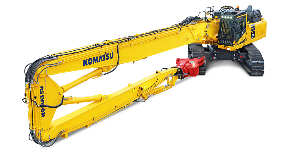 Komatsu Europe stelt zijn nieuwe high reach sloopgraafmachine PC490HRD-11 voor