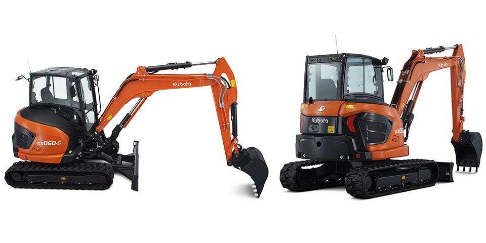 Kubota introduceert 3 nieuwe graafmachines in het 5 ton gamma