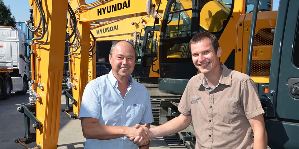 De Rycke verhuur breidt huurvloot uit met 21 Hyundai Construction Equipment machines