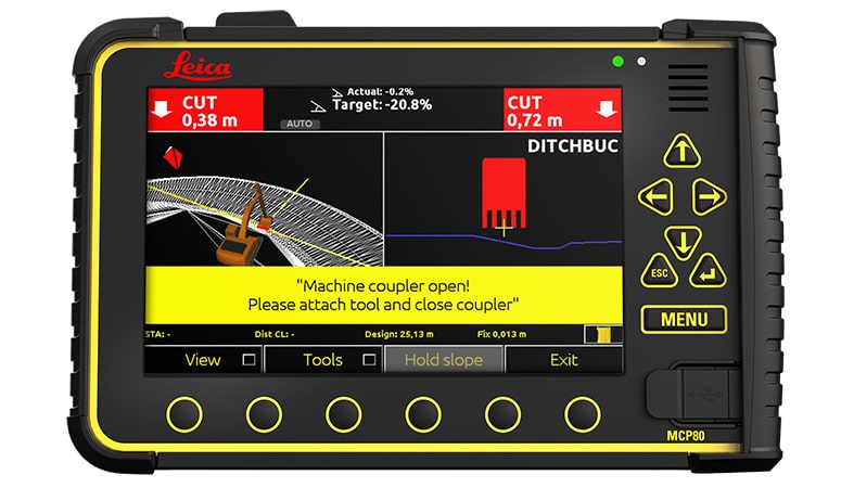 Leica Geosystems en SVAB integreren tool voor werktuigherkenning met gps-machinebesturingssystemen voor graafmachines en shovels