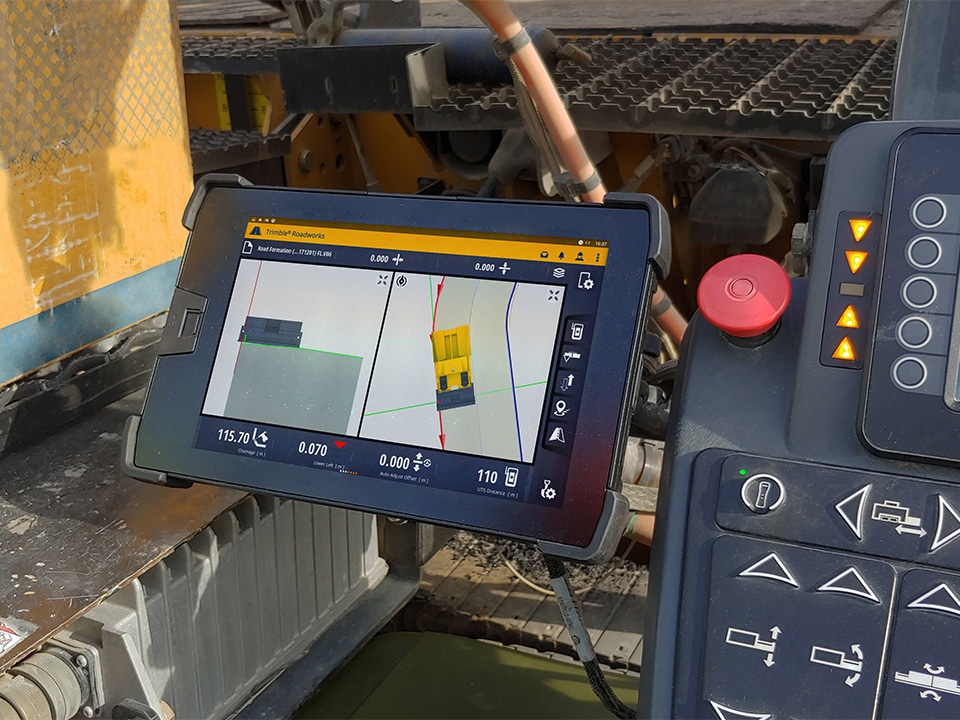 Trimble introduceert nieuwe generatie 3D Paving Control voor asfalteermachines