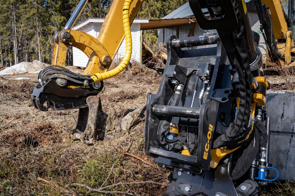 Automatisch aan- en afkoppelen nu ook voor kleinere graafmachines