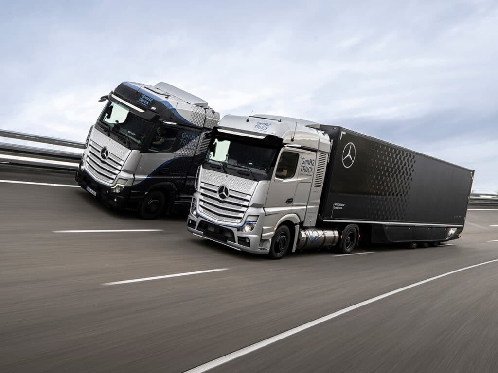 Ontwikkelingsmijlpaal: Daimler Truck test brandstofcelvrachtwagen met vloeibare waterstof