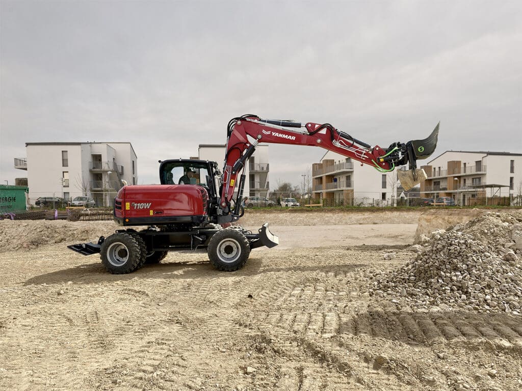 Vertienvoudiging van de productiviteit nu ook voor graafmachines op wielen