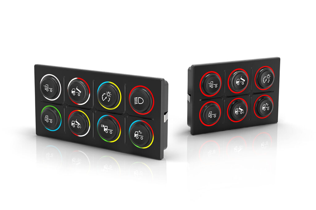 Nieuw – Serie 09 robuuste keypads met 8 drukknoppen