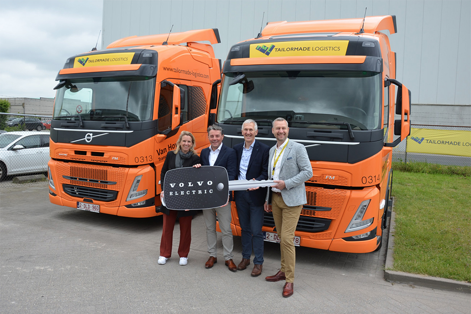 Tailormade Logistics neemt twee elektrische Volvo Trucks in gebruik