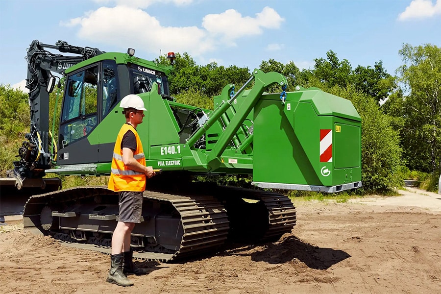 Duurzame innovatie: volledig elektrische graafmachines mét afstandsbediening