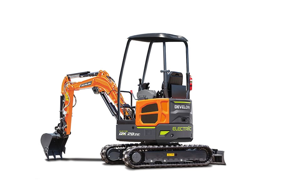 DEVELON lanceert bijgewerkte elektrisch aangedreven minigraver