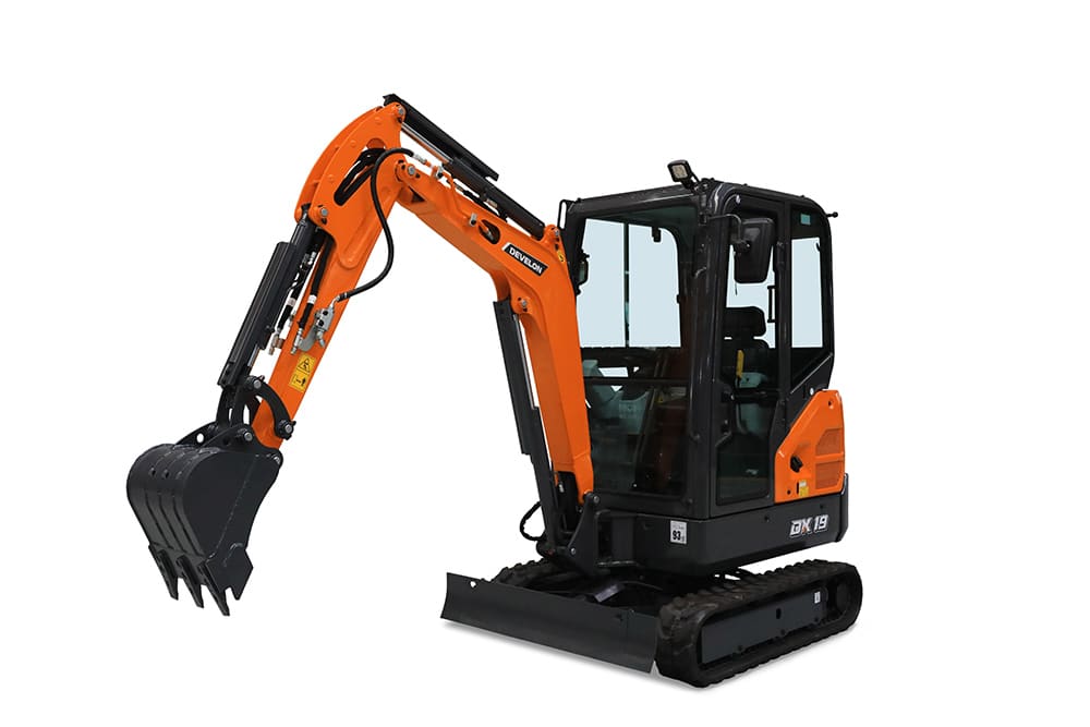 DEVELON lanceert de nieuwe DX17Z-7 en DX19-7 mini graafmachines