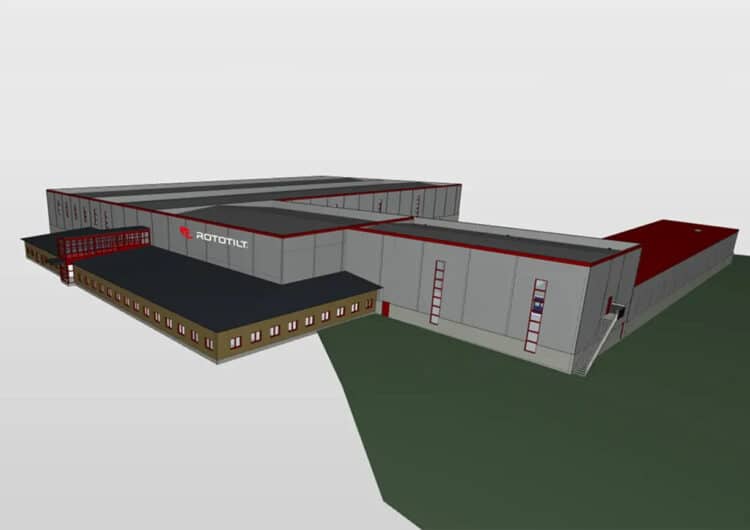 Rototilt investeert 3 miljoen Euro in ultramoderne uitbreiding 3