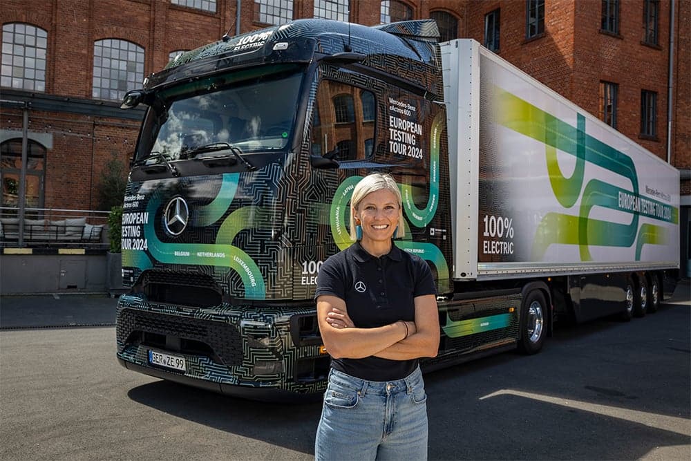 Startschot voor mega-trip op batterijen: eActros 600 op weg naar de noordelijkste en zuidelijkste punten van Europa
