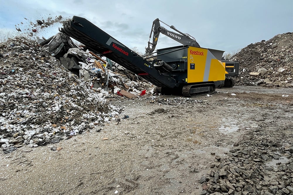 Unieke Keestrack Shredder met vertrouwde aandrijving