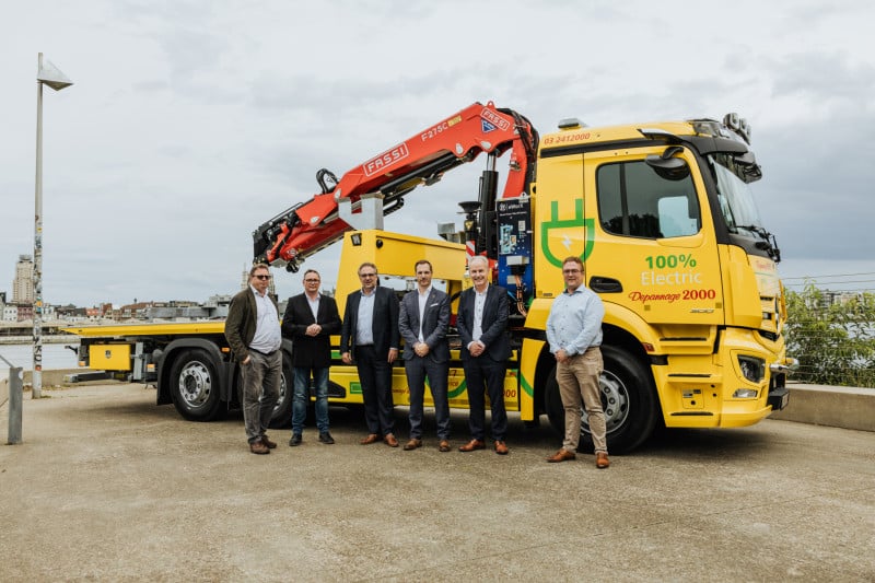 Depannage 2000 introduceert ’s werelds eerste volledig emissievrije elektrische takelwagen