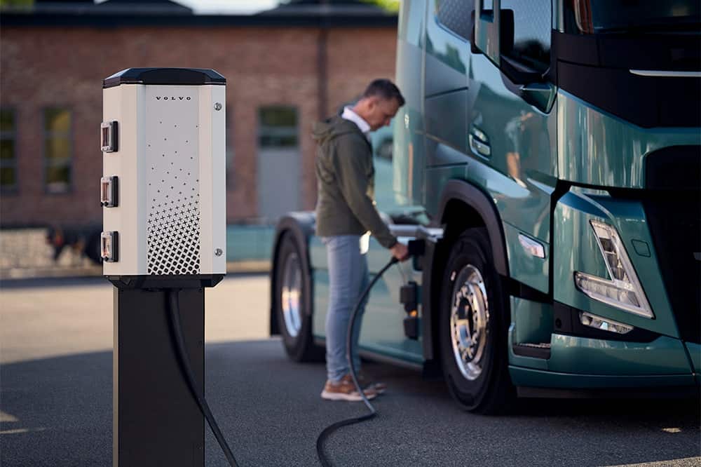 Volvo lanceert nieuwe service voor het opladen van elektrische trucks