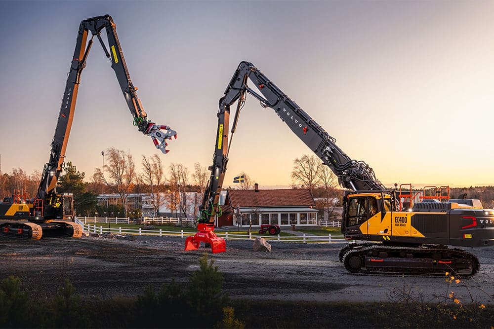 Volvo CE introduceert de nieuwe EC400 High Reach en EC500 High Reach
