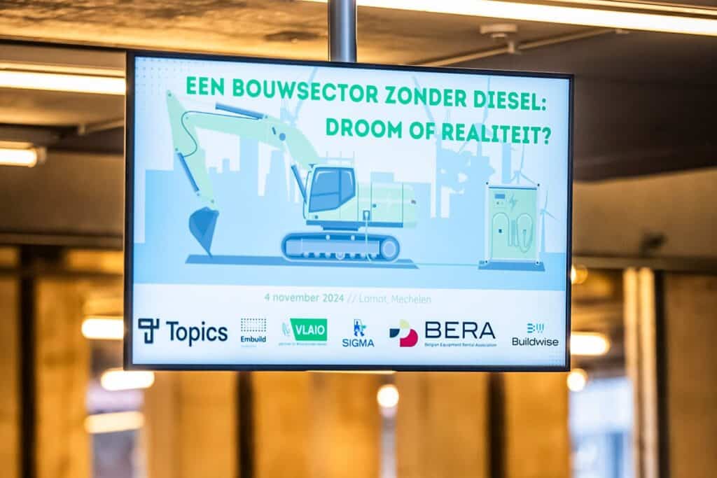 Grote belangstelling voor het inspiratiecongres ‘Een bouwsector zonder diesel: droom of realiteit?’