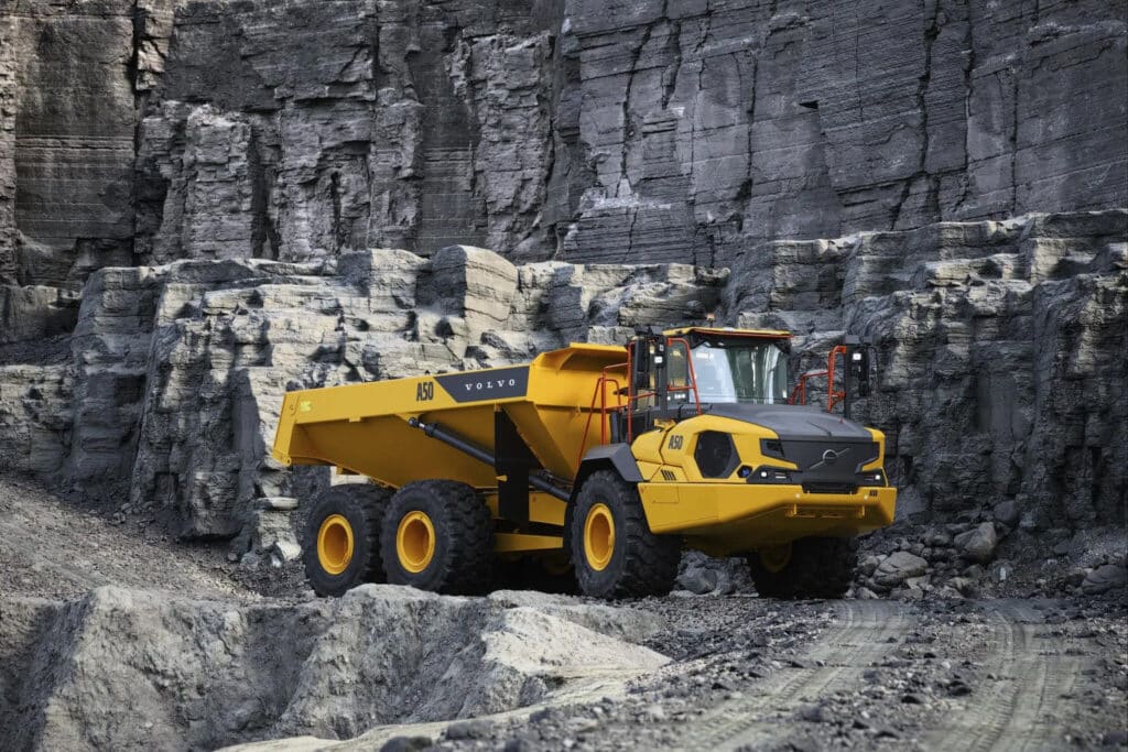 Volvo CE lanceert nieuwe Volvo A50 knikdumper
