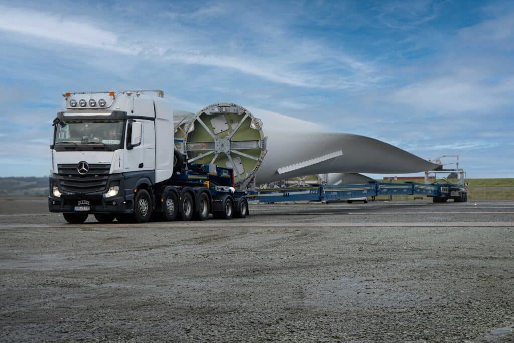 Nooteboom verlegt de grenzen van rotorbladtransport