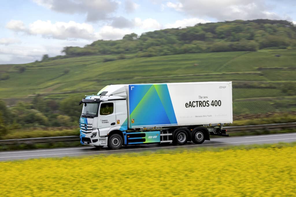 Mercedes-Benz Trucks presenteert de nieuwe eActros 400 op basis van de eActros 600