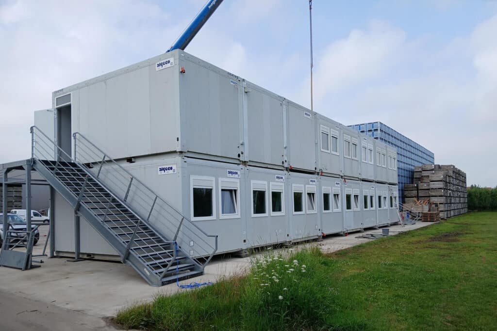 Van eenvoudige werfkeet tot complete opslagruimte: Algeco bouwt modulair voor bouwwerven 1