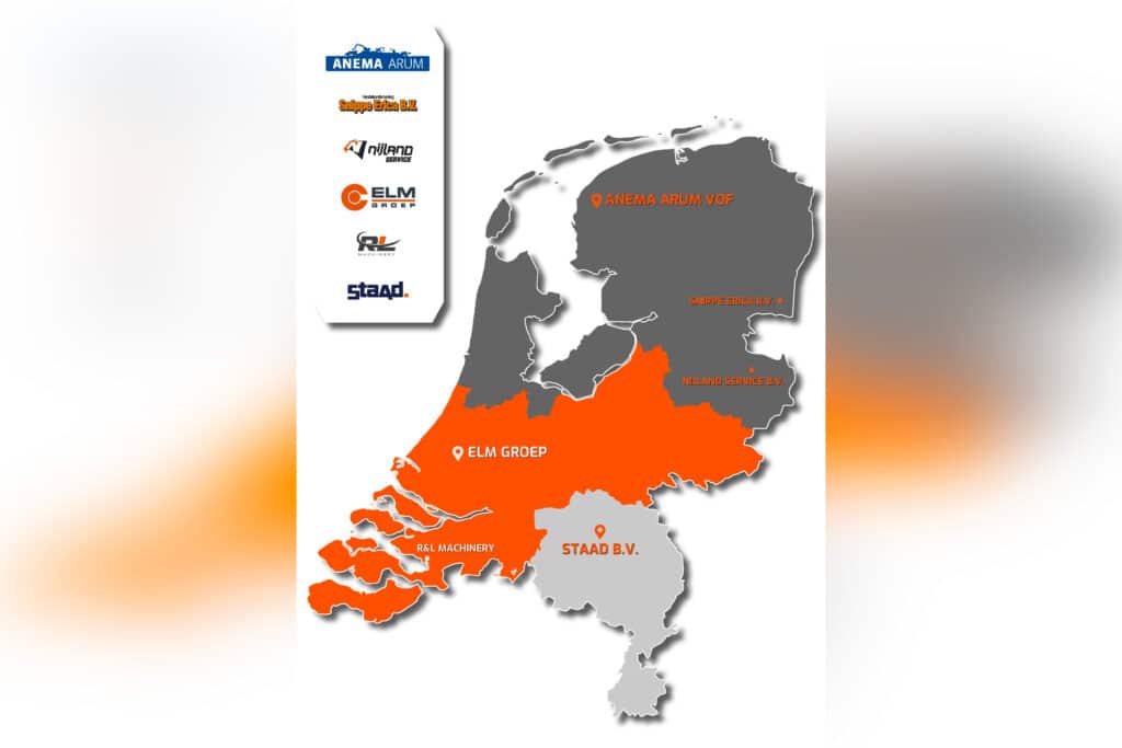 Develon-importeur gebiedswijzigingen in Nederland 1